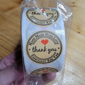 500 1" Round Package Saying Stickers NEW in Package